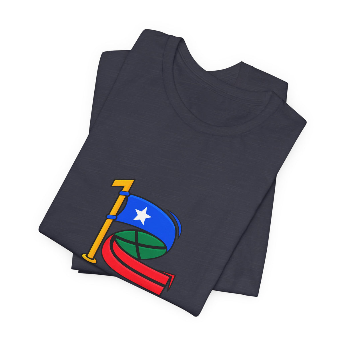 Custom 2in1 Flag T-Shirt with custom dual flag design