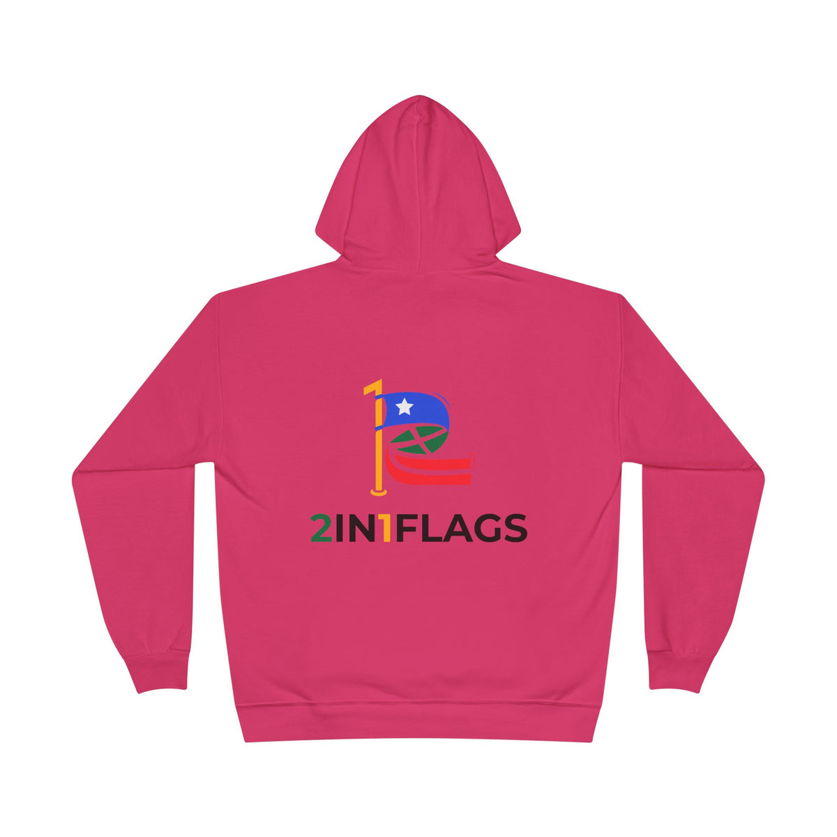 Custom 2in1 Flag Hoodie with custom dual flag design