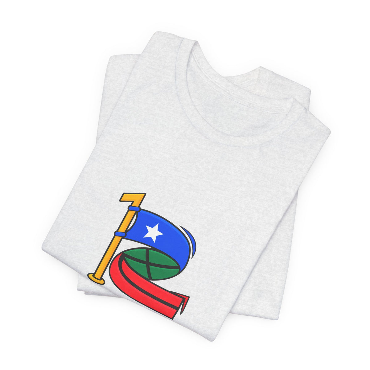 Custom 2in1 Flag T-Shirt with custom dual flag design