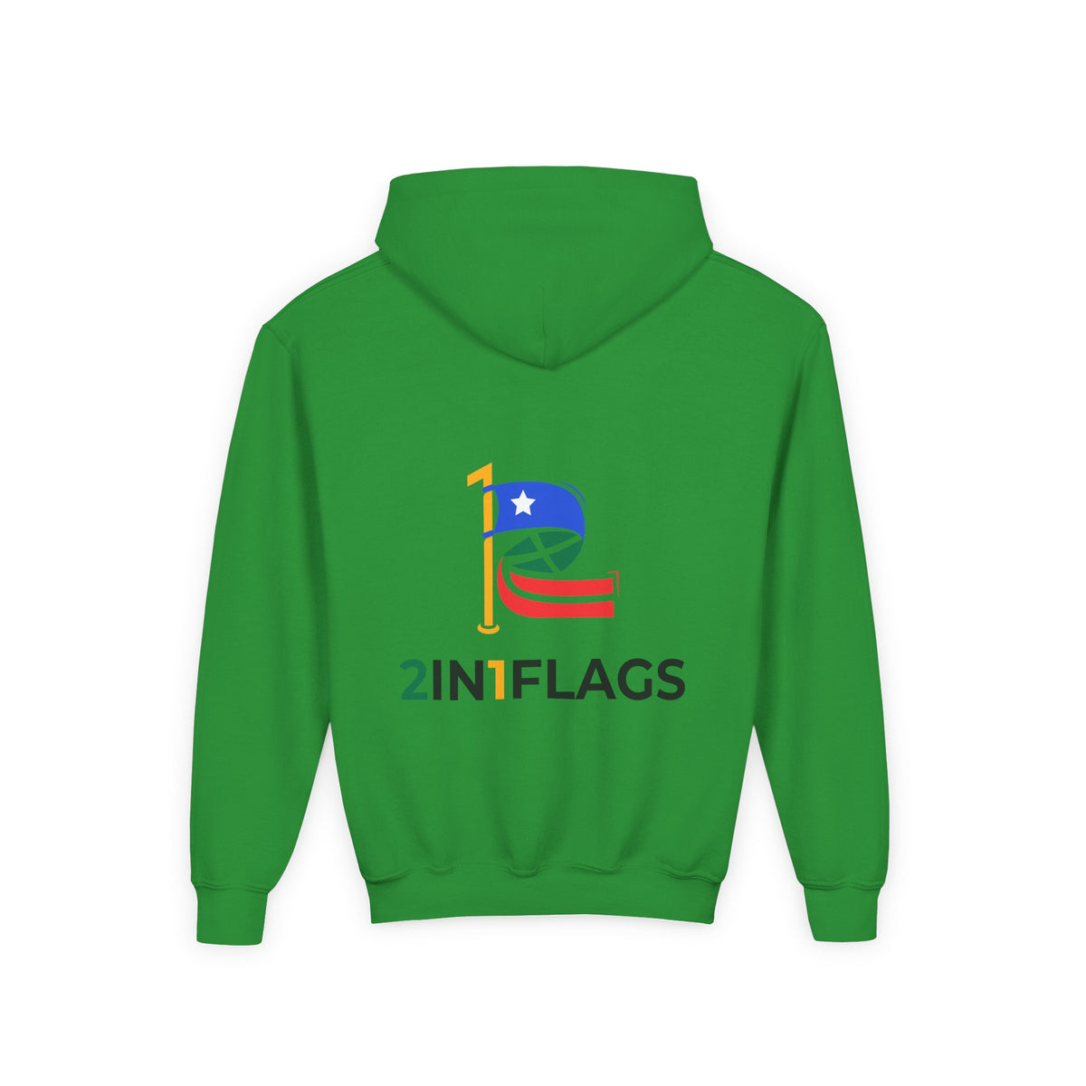 Custom 2in1 Flag Youth Hoodie with custom dual flag design