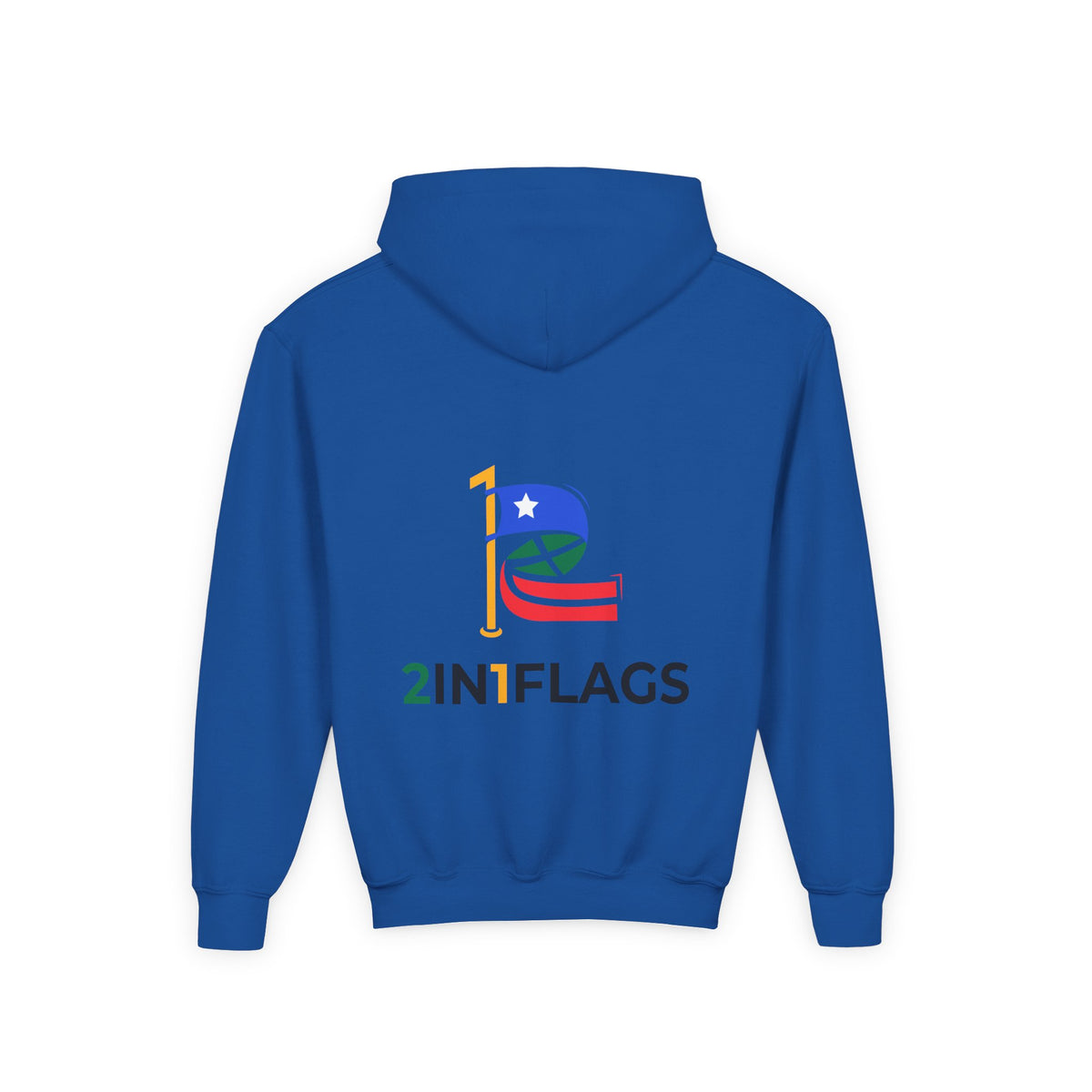Custom 2in1 Flag Youth Hoodie with custom dual flag design