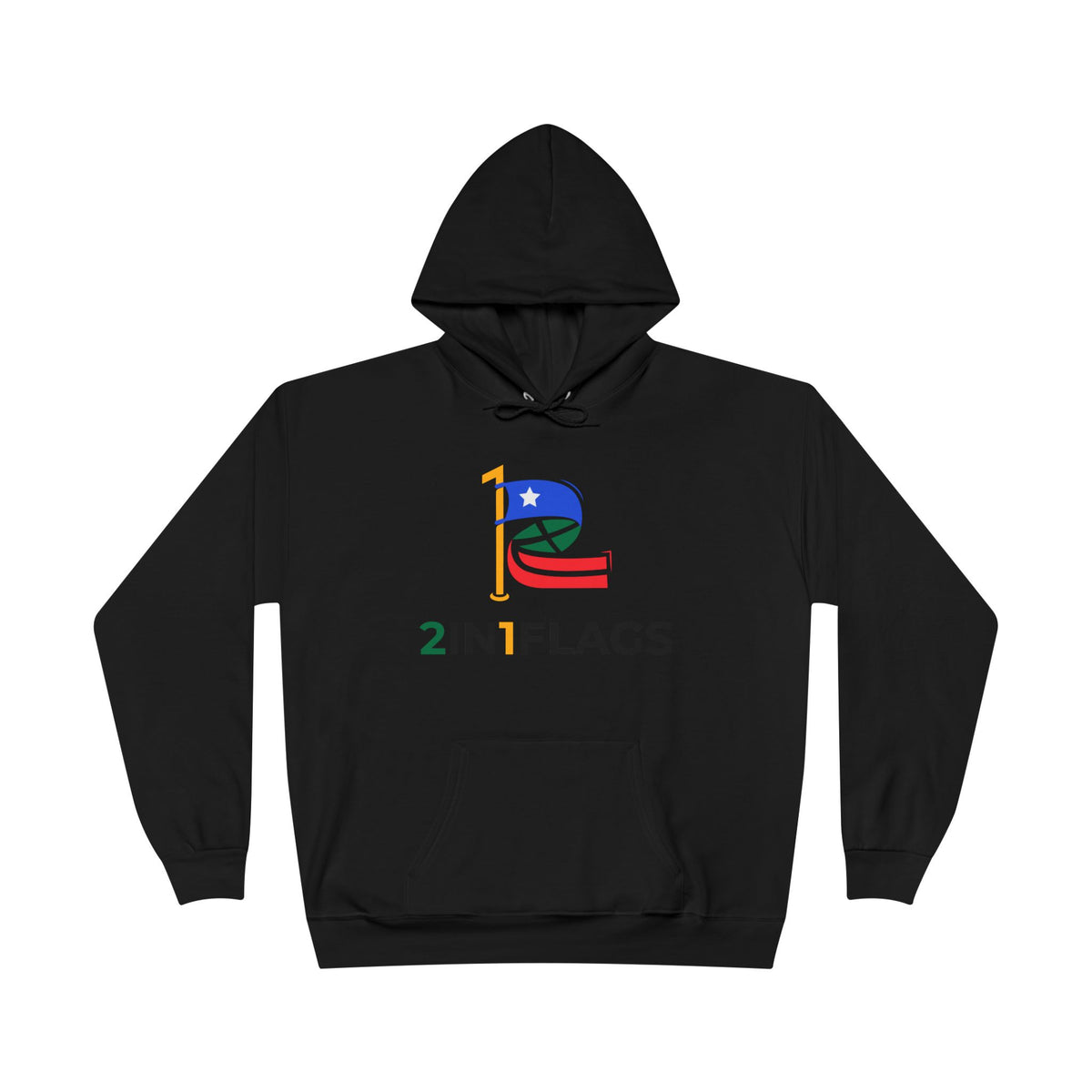 Custom 2in1 Flag Hoodie with custom dual flag design