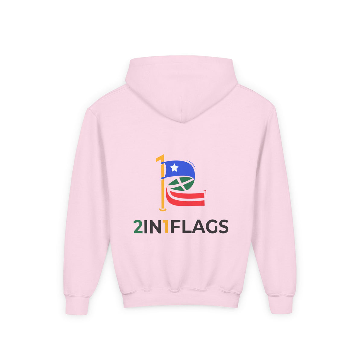 Custom 2in1 Flag Youth Hoodie with custom dual flag design