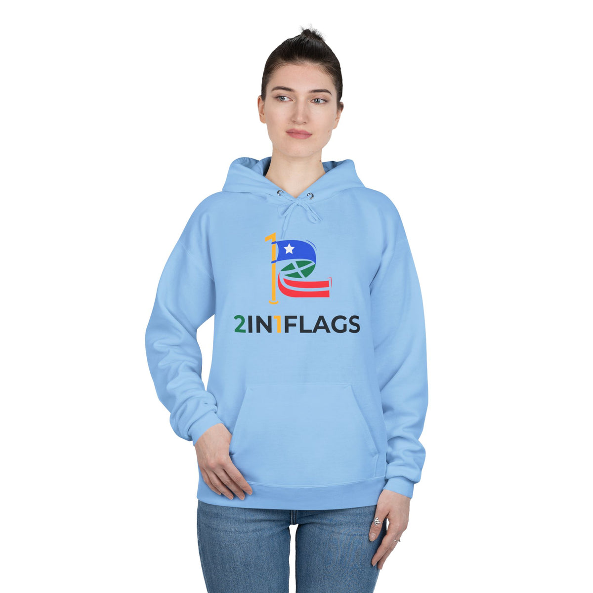 Custom 2in1 Flag Hoodie with custom dual flag design