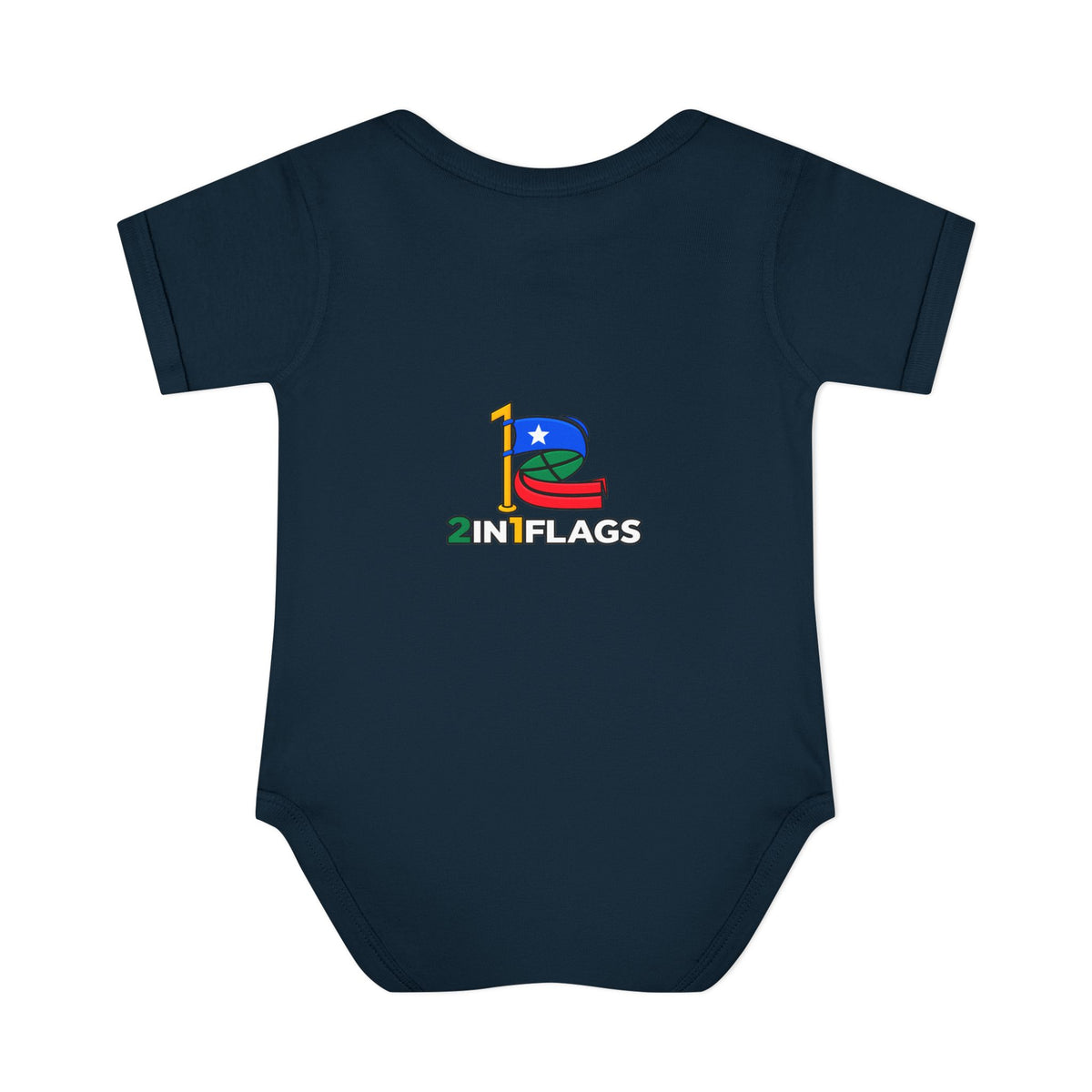 Custom 2in1 Flag Baby Bodysuit with custom dual flag design