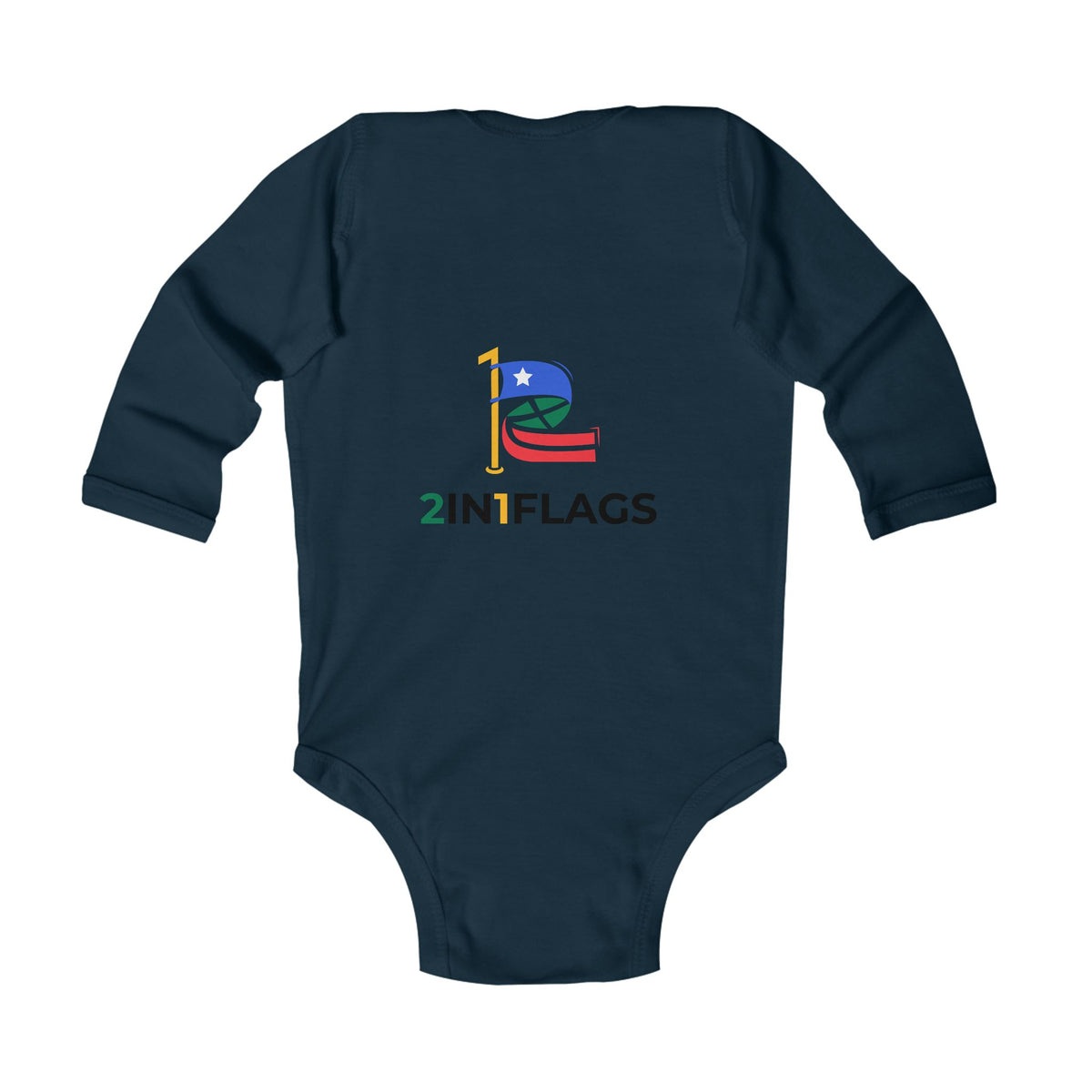 Custom 2in1 Flag Infant Bodysuit with custom dual flag design