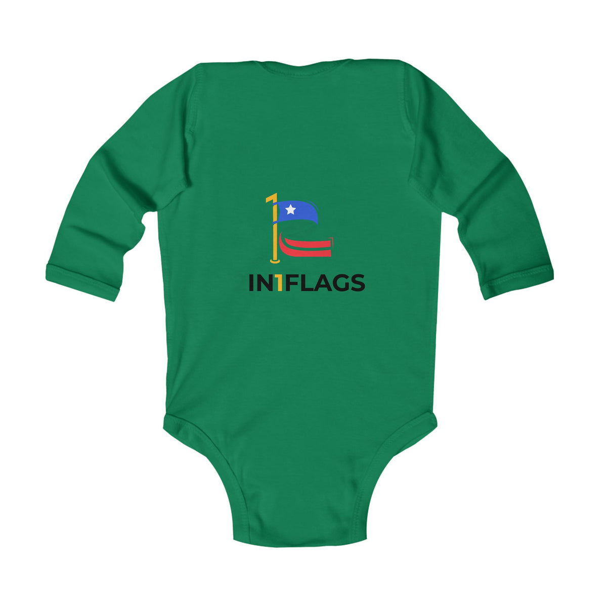 Custom 2in1 Flag Infant Bodysuit with custom dual flag design