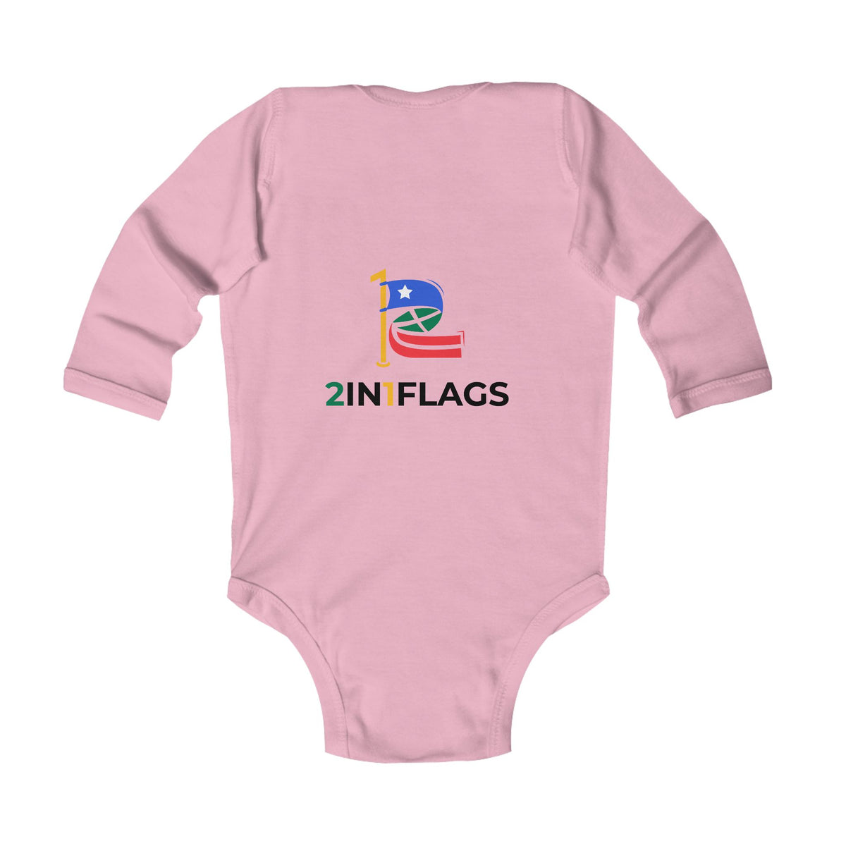Custom 2in1 Flag Infant Bodysuit with custom dual flag design