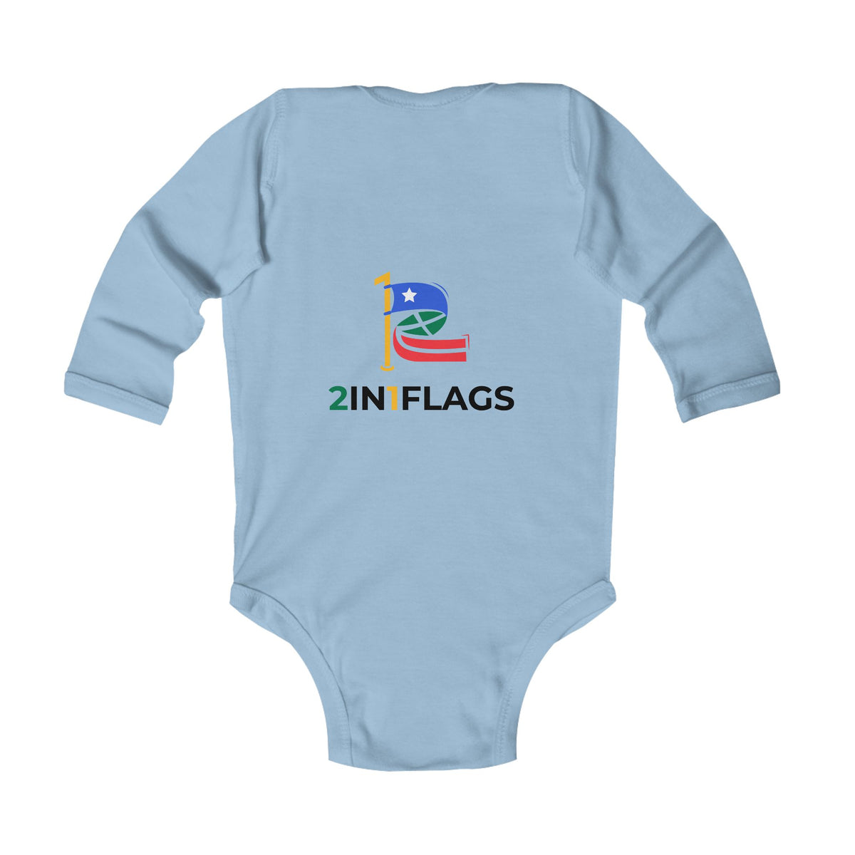 Custom 2in1 Flag Infant Bodysuit with custom dual flag design