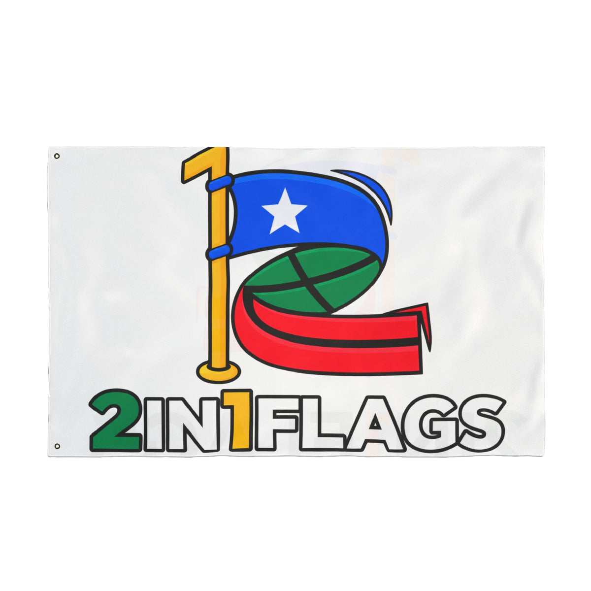 Custom Double-Sided 2in1 Flag with custom dual flag design