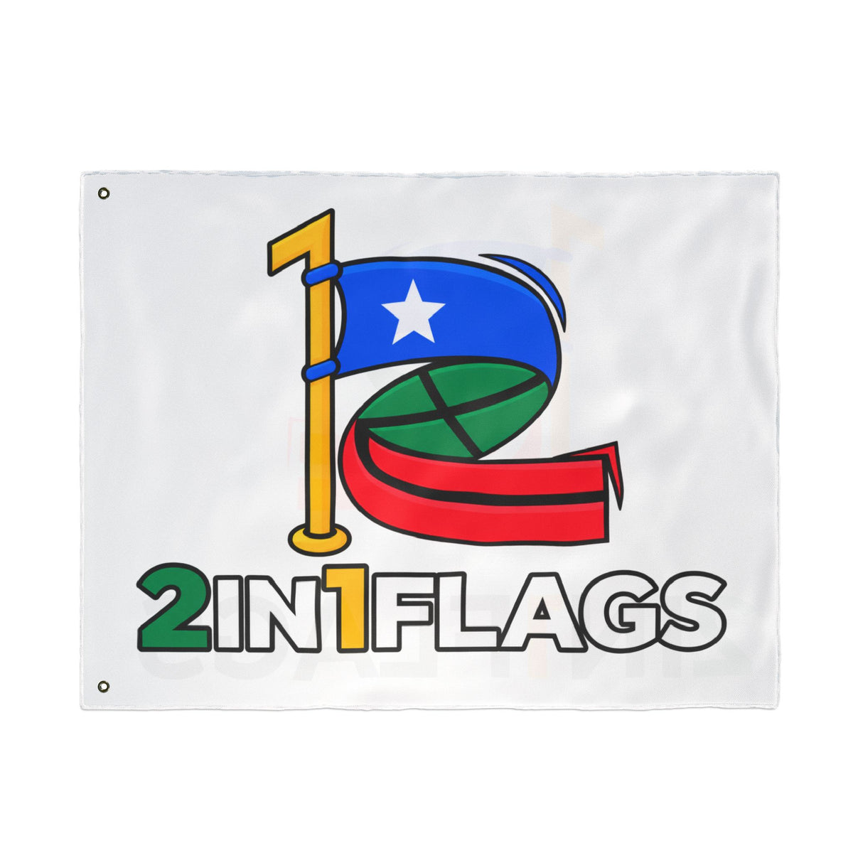 Custom Double-Sided 2in1 Flag with custom dual flag design