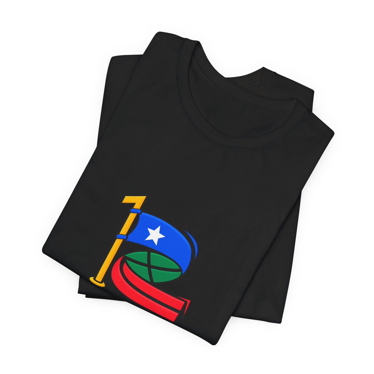 Custom 2in1 Flag T-Shirt with custom dual flag design