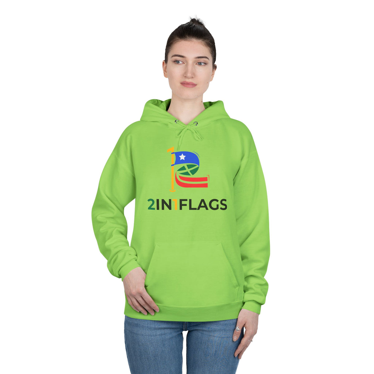 Custom 2in1 Flag Hoodie with custom dual flag design