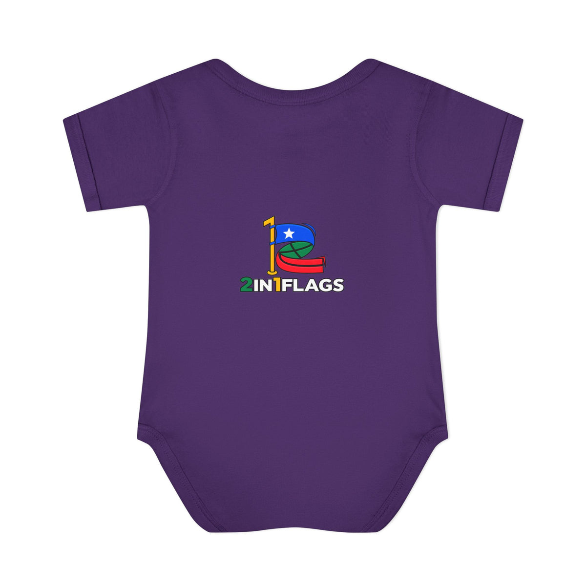 Custom 2in1 Flag Baby Bodysuit with custom dual flag design
