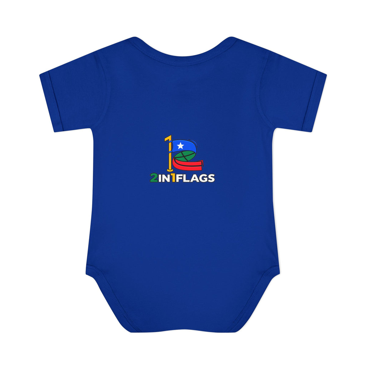 Custom 2in1 Flag Baby Bodysuit with custom dual flag design