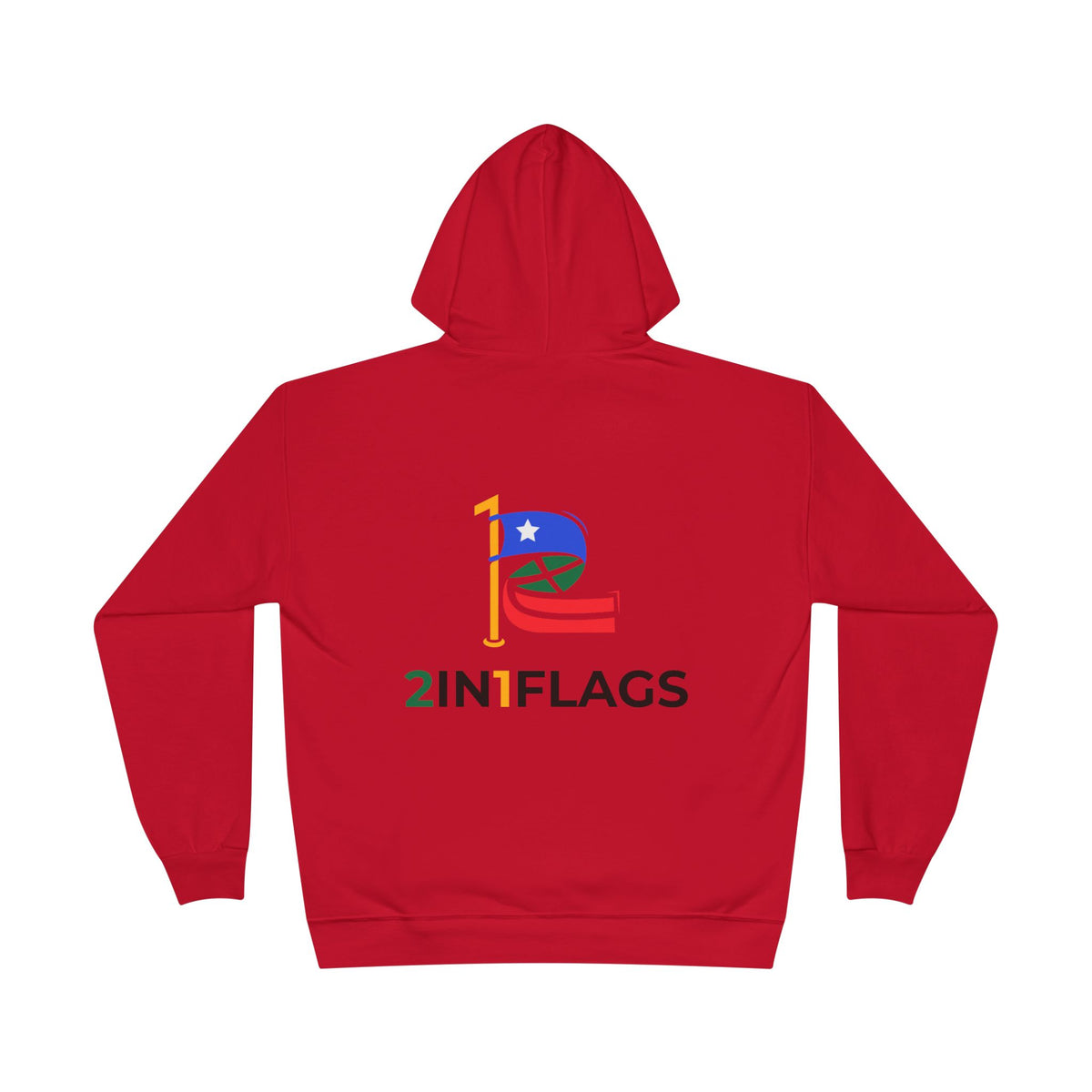 Custom 2in1 Flag Hoodie with custom dual flag design