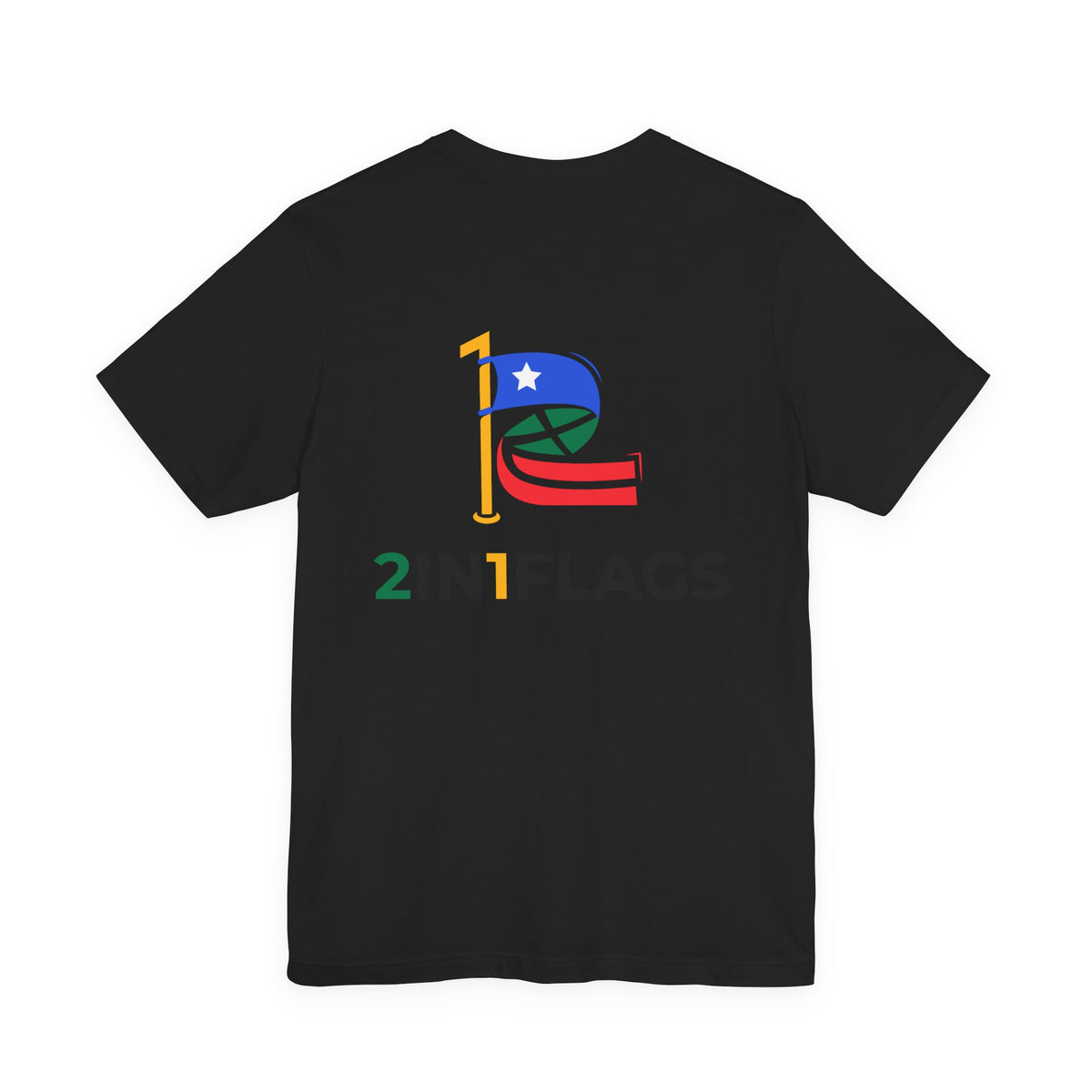Custom 2in1 Flag T-Shirt with custom dual flag design