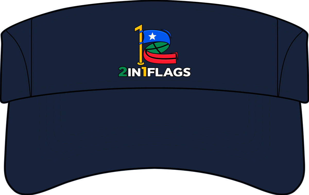 Custom 2in1 Flag Sun Visor with custom dual flag design