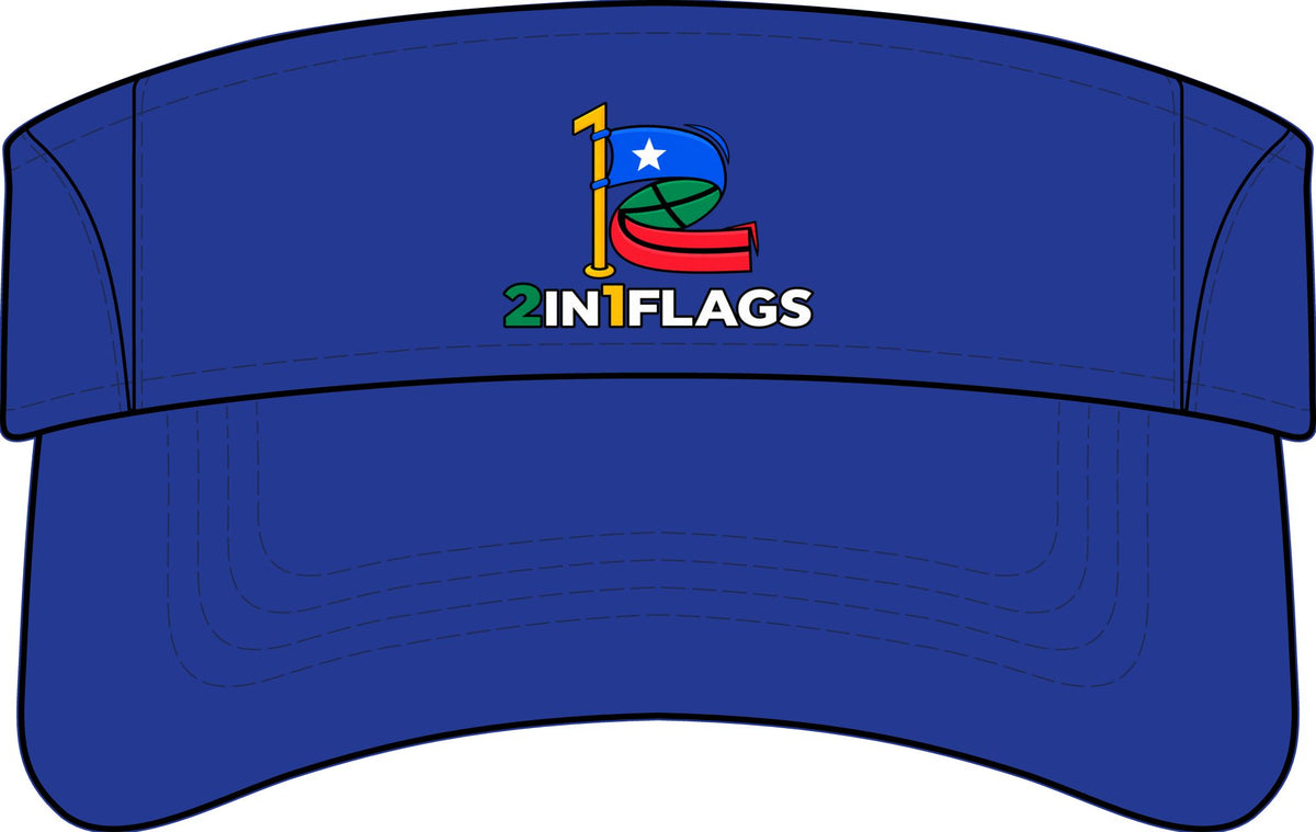 Custom 2in1 Flag Sun Visor with custom dual flag design