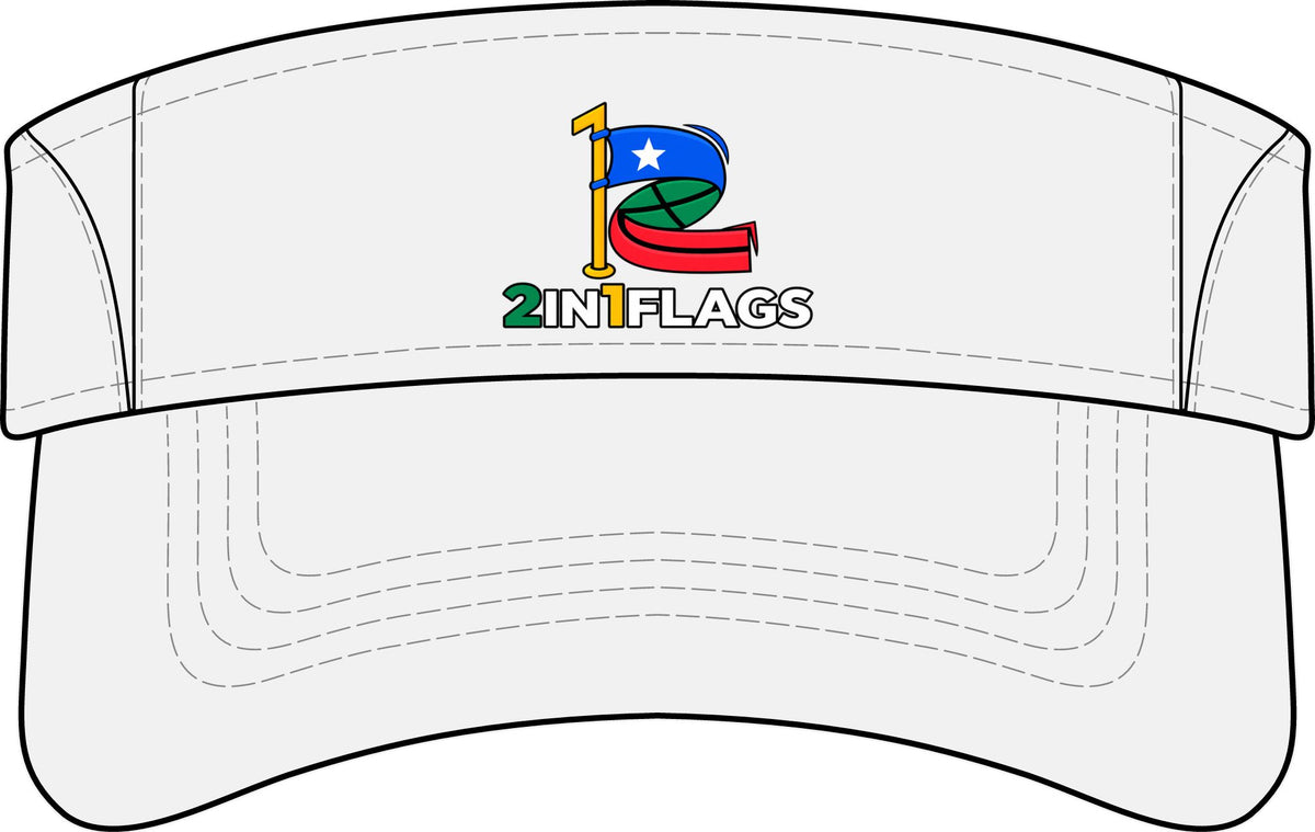 Custom 2in1 Flag Sun Visor with custom dual flag design
