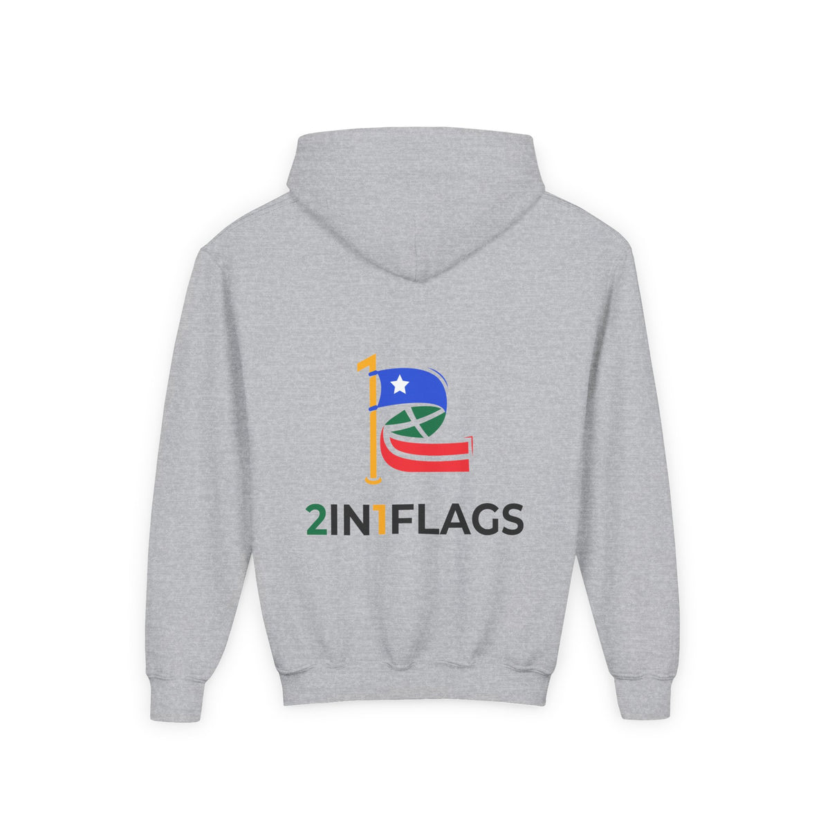 Custom 2in1 Flag Youth Hoodie with custom dual flag design